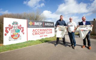 iMEP ANNOUNCED BY BUMBLE AS NEW ACCRINGTON CRICKET CLUB ARENA AND SHIRT SPONSORS ON BUMPER NEW DEAL press